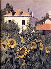 Gustave Caillebotte Sunflowers, Garden at Petit Gennevilliers painting